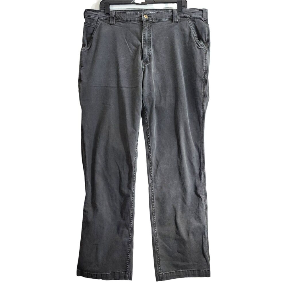 CARHARTT Pants Mens 40X34 Gray Carpenter Relaxed Fit Workwear Straight Outdoor